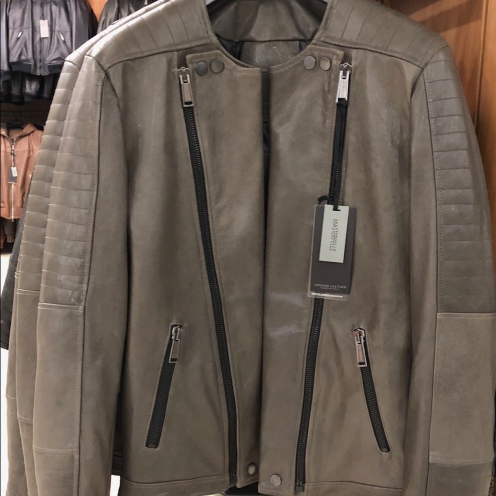Grey Masterpelle authentic leather jacket